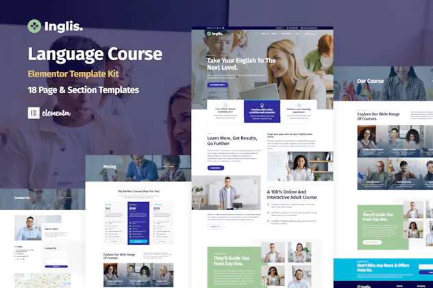 Inglis - Language Course WordPress