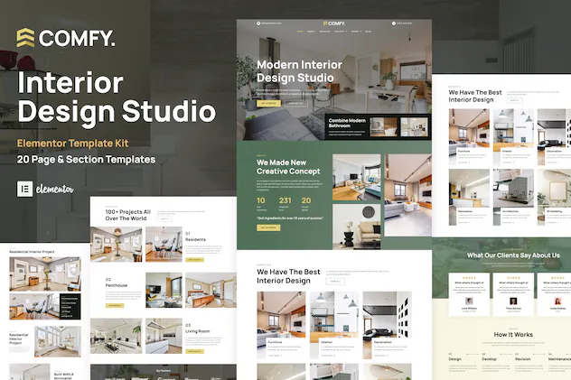 Comfy - Interior Design Studio - Architecture WordPress