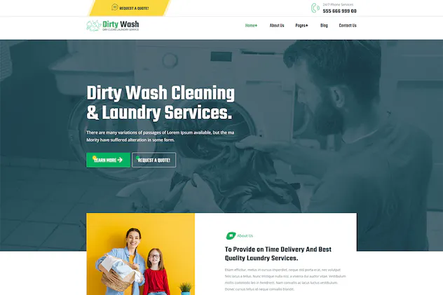 DirtyWash - Dry Cleaning - Laundry Service