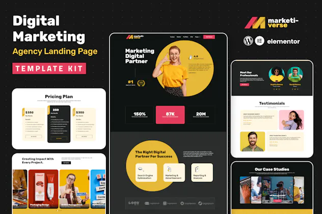 Marketiverse  Digital Marketing Services Landing Page