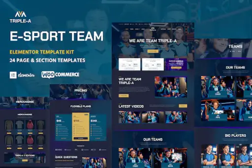 Triple-A - eSport Team Gaming WooCommerce