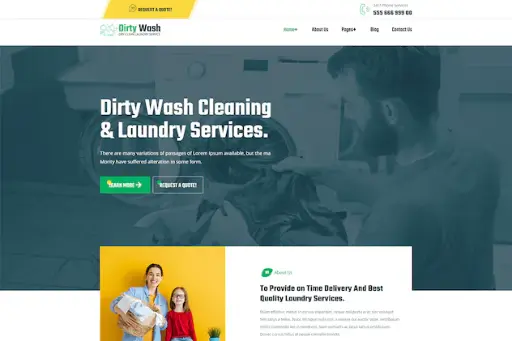 DirtyWash - Dry Cleaning - Laundry Service
