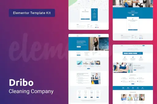 Dribo  Cleaning Company for Elementor