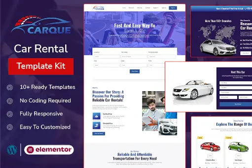 CarQue - Car Rental - Auto Services