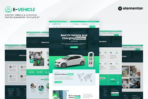 EVehicle - Electric Vehicle - Charging Station
